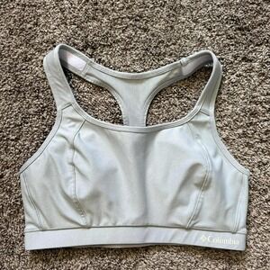 Columbia Sports Bra Racerback‎ Medium Support Activewear Gray Size M